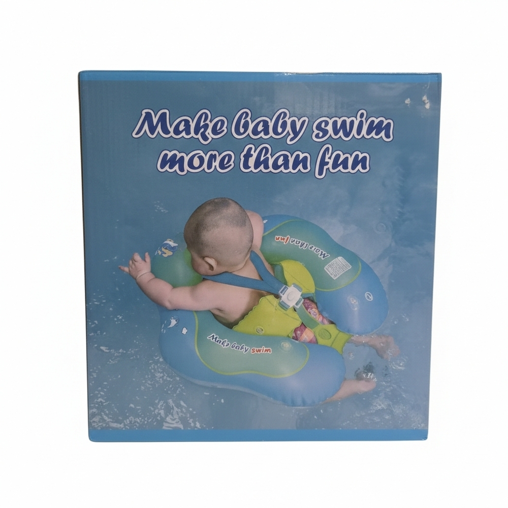 Infant Swim Float with Canopy - Green and Blue